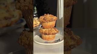 Small batch chocolate chip muffins that come together in just 30 minutes! #baking