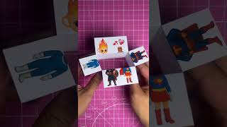 🔥 Who are YOU today — Fire Girl or Captain T? #paperart #art #diy #paper #shorts #cappucino