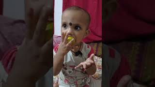 Baby eating mango 🥭🥭🥭🥭 |  #mango #mangolover #like #share #explorekids