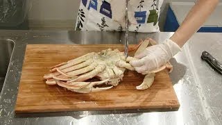 ずわい蟹の解体方法【それどこ ぶち猫VS小林銅蟲 料理対決】