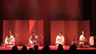 小唄「芝浜」／　山本ゆきの（唄vocal,糸shamisen）・こうの紫（糸shamisen）・望月美沙輔（笛fue）・島村聖香（打物percussion）