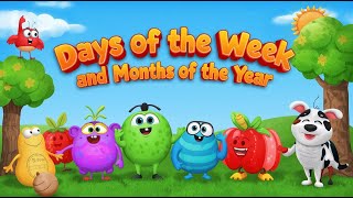 Days of the Week and Months of the Year for Kids | Fun Learning Video  - Wondrous Kids TV