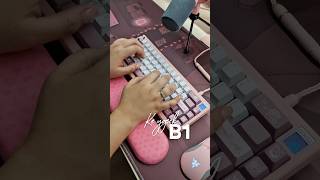 # #customkeyboard #soundtest #pinkaesthetic  #mechanicalkeyboard #asmrtyping