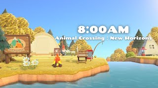 【あつ森】朝のキャンプ場／川の音で癒される有意義な朝🏕