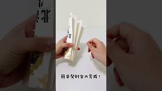 飛びすぎ注意！牛乳パックでつくる簡単発射台
