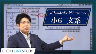 【小6】東大エレメンタリーコース文系