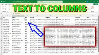 How to Convert Text to Columns in Excel