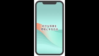 iPhoneで好きな画像をホーム画面・ロック画面の壁紙にする方法 #Shorts