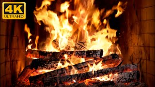 🔥 暖炉のやさしい音、パチパチ薪の炎が響く深夜の読書に最適な癒し (Fireplace 4K)