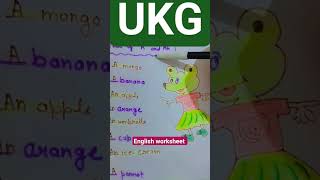 ukg English worksheets#ukg#ukgenglish#ukgworksheets #shorts@AapriAaprisrivastava