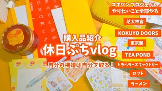#344 休日ぷちvlogと購入品/KOKUYO DOORS/ロフト/TFA/やりたいこと全部やる