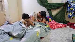 Sweet husband and wife moments❤️ romantic couples so happy with baby😊Love story daily video 28