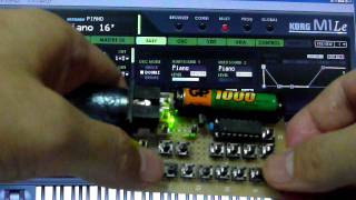 Making the mini MIDI keyboard ミニキーボードを作ってみた