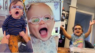 When Baby Sees Clearly for the First Time With Glasses 👓 😭 FEEL THE JOY 🥰🤗🙏