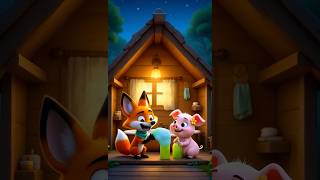 Bedtime Bubble Mix-Up 🛁🌙🦊🐷#3danimationstories  #animatedshorts #cutecartoon #animation #kids