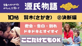 【源氏物語で古文常識042(あらすじ19)】『10帖賢木(さかき)』②決断編：朧月夜・藤壺・冷泉・雲林院・出家・弘徽殿女御・弘徽殿大后・右大臣・朱雀帝・王命婦・紫上・大河ドラマ・光る君へ・受験古文