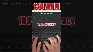 138 WPM with 100% Accuracy – Typing at Lightning Speed#monkeytype #typing #typingspeed #keyboard