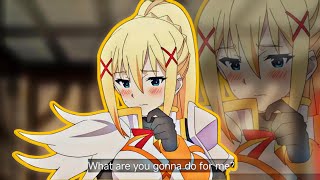 WHAT DOES KAZUMA WANT FROM DARKNESS 🧐.[KONOSUBA] SUS MOMENT.