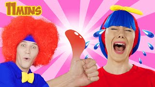 Boo Boo Song & More | Nursery Rhymes and Kids Songs | Dominoki