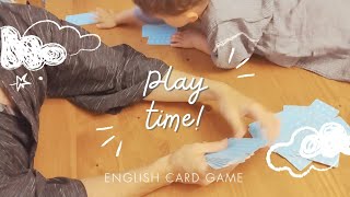 Playing Card Game in English! Papa and Son