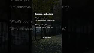 "I'm Sensitive... But That's My Strength Too 💔✨"#EmotionalQuotes #DeepFeelings