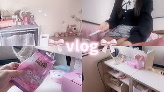 【vlog】モチベ0な量産型JKがお部屋リセットするvlog🎀
