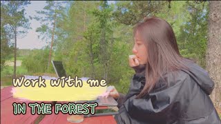 1 HOUR Work with me | True meaning of remote working | Calm piano 🎹 Bird singing ☘️ POMODORO