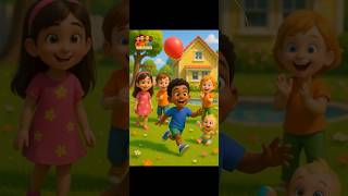 Zain Finds a Red Balloon | Color Learning for preschoolers 🎈 #shorts #kidsanimation #kidseducatio