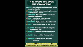 🍳You Might Be Cooking These Foods Wrong #healthflow #wellnesstips #gentlewellness