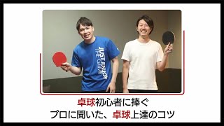 初心者でも卓球が短時間で上達するコツを聞いてきた。ラリーを続けるコツは「打つ」ではなく「押す」！   ソレドコ