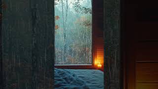 Relax with Gentle Rain in a Warm Room 🌧️🔥 #SleepingSounds #Warmth