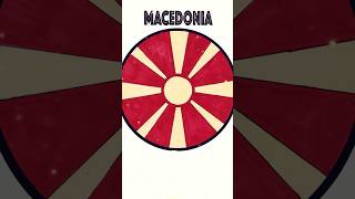 North Macedonia 🇲🇰 Flag Art. #northmacedonia #macedonia #travel