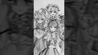 Strongest Secom #Touhou #Kirisame Marisa #Hakurei Reimu #Remiria #Yakumo Yukari #illustration #sh...