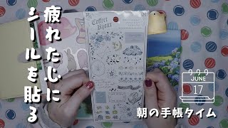【朝の手帳タイム】昨日紹介したマインドウェイブの新作シールで測量野帳デコ　＃557