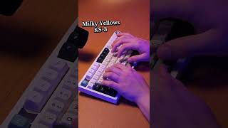 How do they sound? The keyboard is a leobog hi75. #keyboard #creamykeyboard