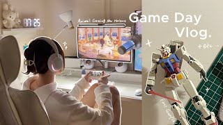 Game Vlog👾 | あつ森のおうち作りに夢中🏠🌳 やまこ、初めてのガンプラ制作❕