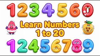 Learn Numbers 1 to 20 for Kids | Fun Counting with Pictures & Sounds |  - Wondrous Kids TV!