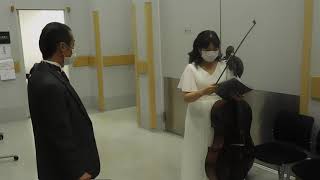 "Contemporary Horizon　紡ぎあう言葉と音"　出演直前下手側で