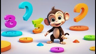 Five Little Monkeys Jump and Count | Learn Numbers with Fun Jungle Rhyme for Kids