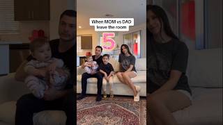 Baby Reaction When Dad or Mom Leave Home 😭😂 Who Won? #cutebaby #papa #Mom #dada