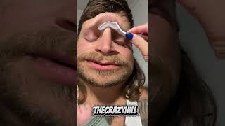 Eye brow prank on my husband 😂 #funny #comedyforever #funnyprank #prankideas #duet