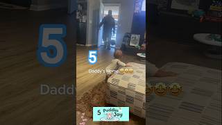 Cutest Baby Reaction When Dad Comes Home From Work 🤗🥰 #funnybaby #daddy #papa #cute