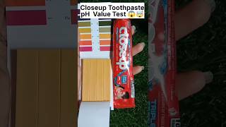 Closeup Toothpaste pH Test✨ pass or fail⁉️#shortsvideo #shorts #youtubeshorts #ashortaday #closeup