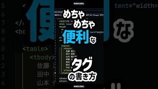 この書き方めちゃくちゃ便利です（Emmet 改） #shorts #コーディング #プログラミング #htmlcss #html #css #javascript #webデザイン #webデザイナー