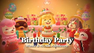 【あつ森BGM】しずえの誕生日会🌷🤍みんなで楽しくお祝いしよう！