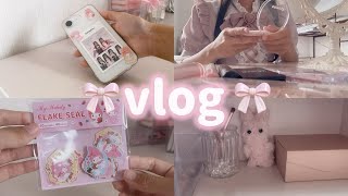 【vlog】スマホケースをデコったりドレッサーを綺麗にしたりした日