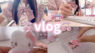 【vlog】ピンクが大好きな量産型女子の1日🎀 最近キティちゃんが好きすぎる件について♡