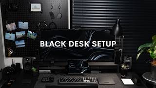 【デスクツアー】黒好きに届け！黒ガジェットで統一したテンション爆上がりデスク | Grovemade Desk Black