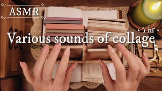 ASMR【1 hour No Ads】コラージュの色々な音/Various sounds of collage｜sleeping,Relaxing, 睡眠,作業,BGM