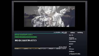 【TypingTube】 馬と鹿   米津玄師 / 天音かなたCover 98.55